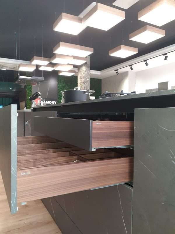 Cocina de Exposición Santos fine negro seda (VENDIDA) - Imagen 2